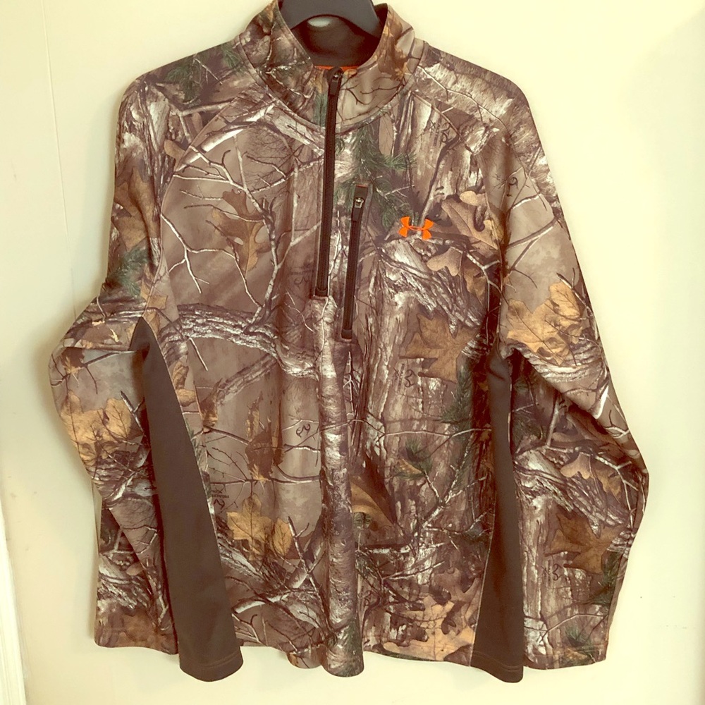 🎉HP! Under Armour Camo Pullover Coldgear Jacket